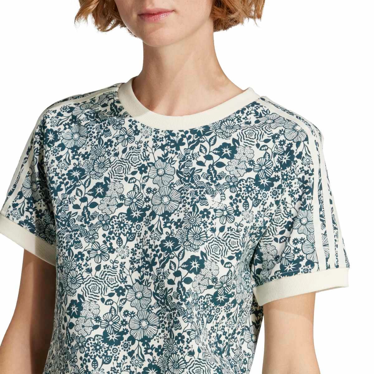 adidas Originals adidas Originals × Liberty London AOP Camo Graphic Tee アディダスオリジナルス アディダス オリジナルス × リバティ ロンドン AOP カモ柄 半袖Tシャツ C6971【レディース Tシャツ 半袖 フローラルプリント スリムフィット コラボ 25FW】