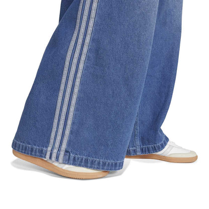 adidas Originals ADICOLOR FIREBIRD OVERSIZED DENIM PANT アディダスオリジナルス アディカラー デニム Adilenium パンツ H5071【レディース ワイドパンツ デニム スリーストライプ デイリーユーズ 25FW】