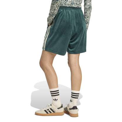 adidas Originals adidas Originals × Liberty London Debossed Velvet Shorts アディダスオリジナルス アディダス オリジナルス × リバティ ロンドン デボス加工 ベルベット ショーツ QA472【レディース ハーフパンツ ショーツ プリント デボス加工 コラボ 25FW】