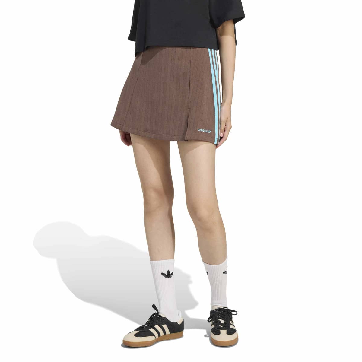 adidas Originals TAILORED SKIRT アディダスオリジナルス テーラードスカート TE741【レディース ミニスカート テーラード スリーストライプ スポーティー 25FW】