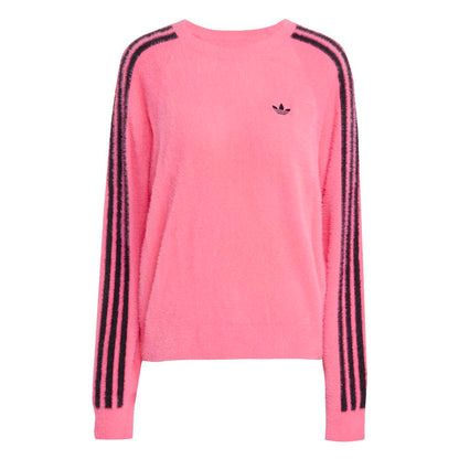 adidas Originals ADICOLOR HOLIDAY KNIT SWEATER アディダスオリジナルス アディカラー ホリデー ニット セーター TZ020【レディース セーター ニット スリーストライプ ルーズフィット 快適 25FW】