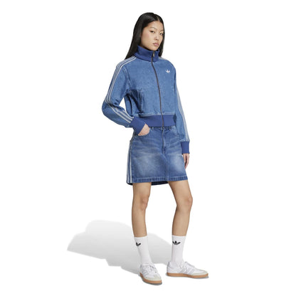 adidas Originals ADICOLOR 3 STRIPES DENIM MINI SKIRT アディダスオリジナルス アディカラー スリーストライプス デニム ミニ スカート WH272【レディース デニムミニスカート  ストリート スリーストライプ 25FW】