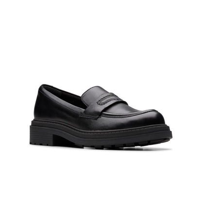 Clarks Orinoco3 Edge クラークス オリノコ3 エッジ 26183172【レディース ローファー レザーシューズ クッション性 チャンキーヒール 25FW】