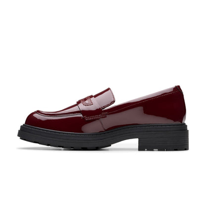 Clarks Orinoco3 Edge クラークス オリノコ3 エッジ 26183174【レディース ローファー レザーシューズ クッション性 チャンキーヒール 25FW】