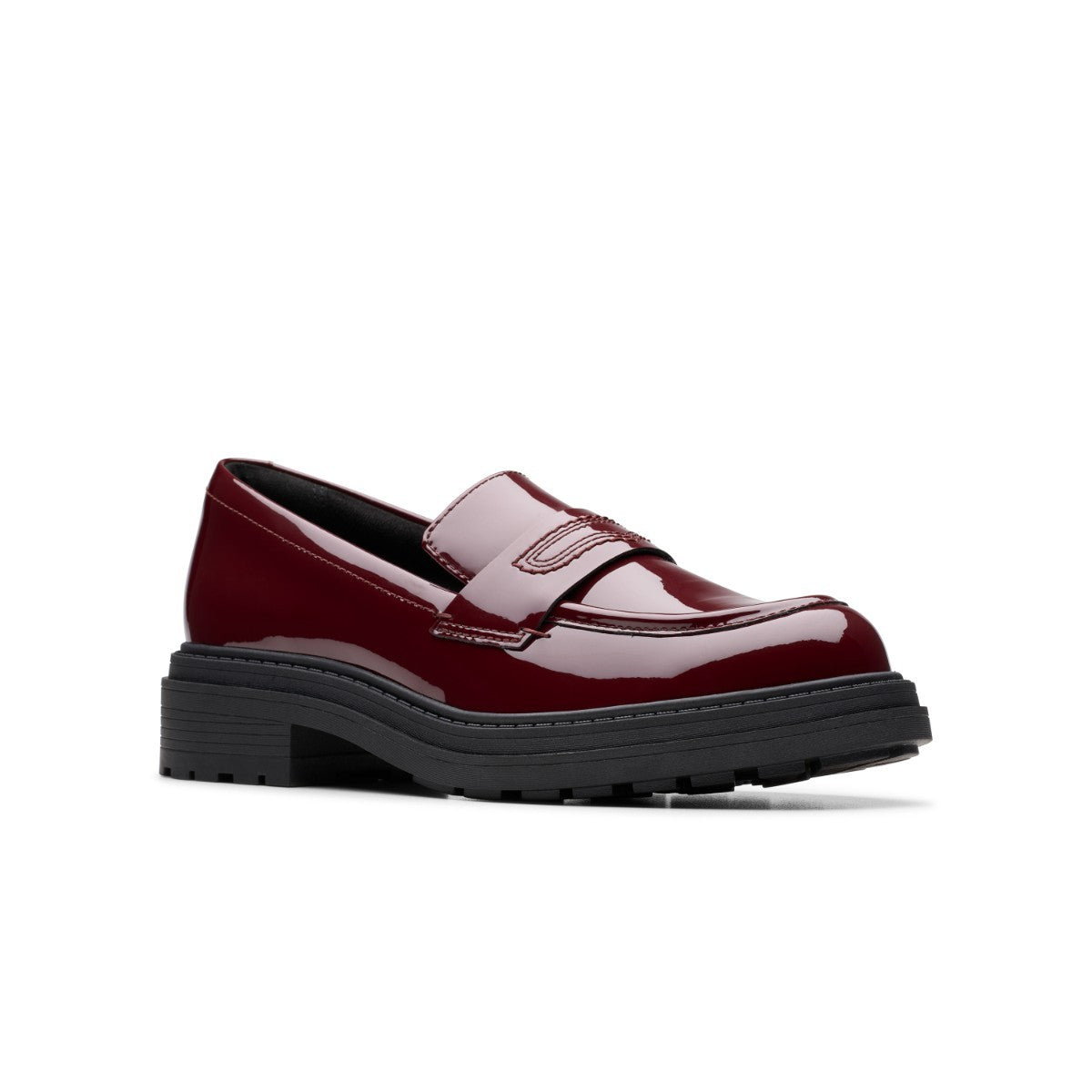 Clarks Orinoco3 Edge クラークス オリノコ3 エッジ 26183174【レディース ローファー レザーシューズ クッション性 チャンキーヒール 25FW】