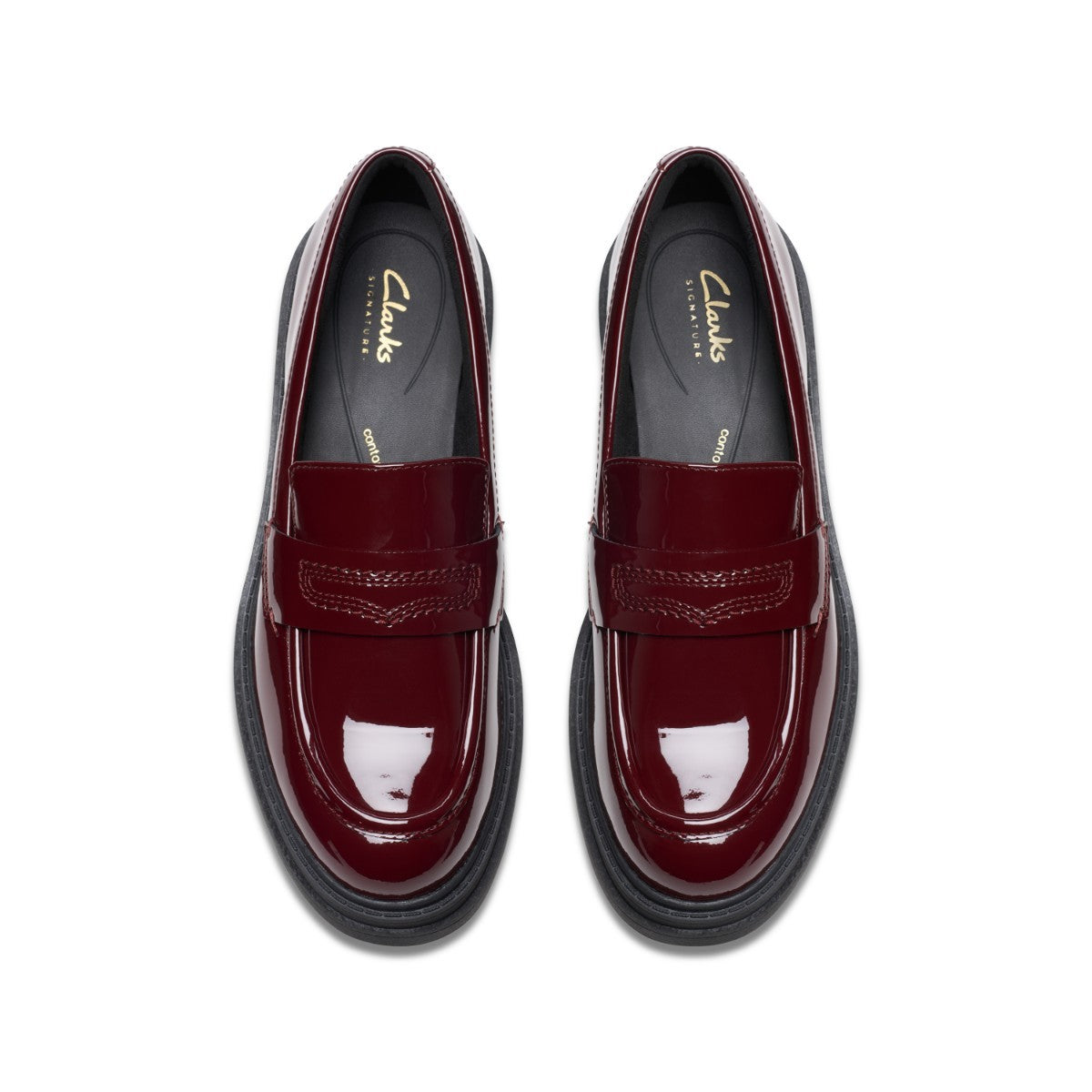 Clarks Orinoco3 Edge クラークス オリノコ3 エッジ 26183174【レディース ローファー レザーシューズ クッション性 チャンキーヒール 25FW】