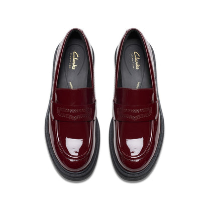 Clarks Orinoco3 Edge クラークス オリノコ3 エッジ 26183174【レディース ローファー レザーシューズ クッション性 チャンキーヒール 25FW】