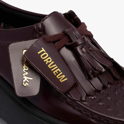 Clarks Torview W クラークス トービュー W 26184948【レディース シューズ レースアップ カジュアル ソール クッション性 履き心地 25FW】