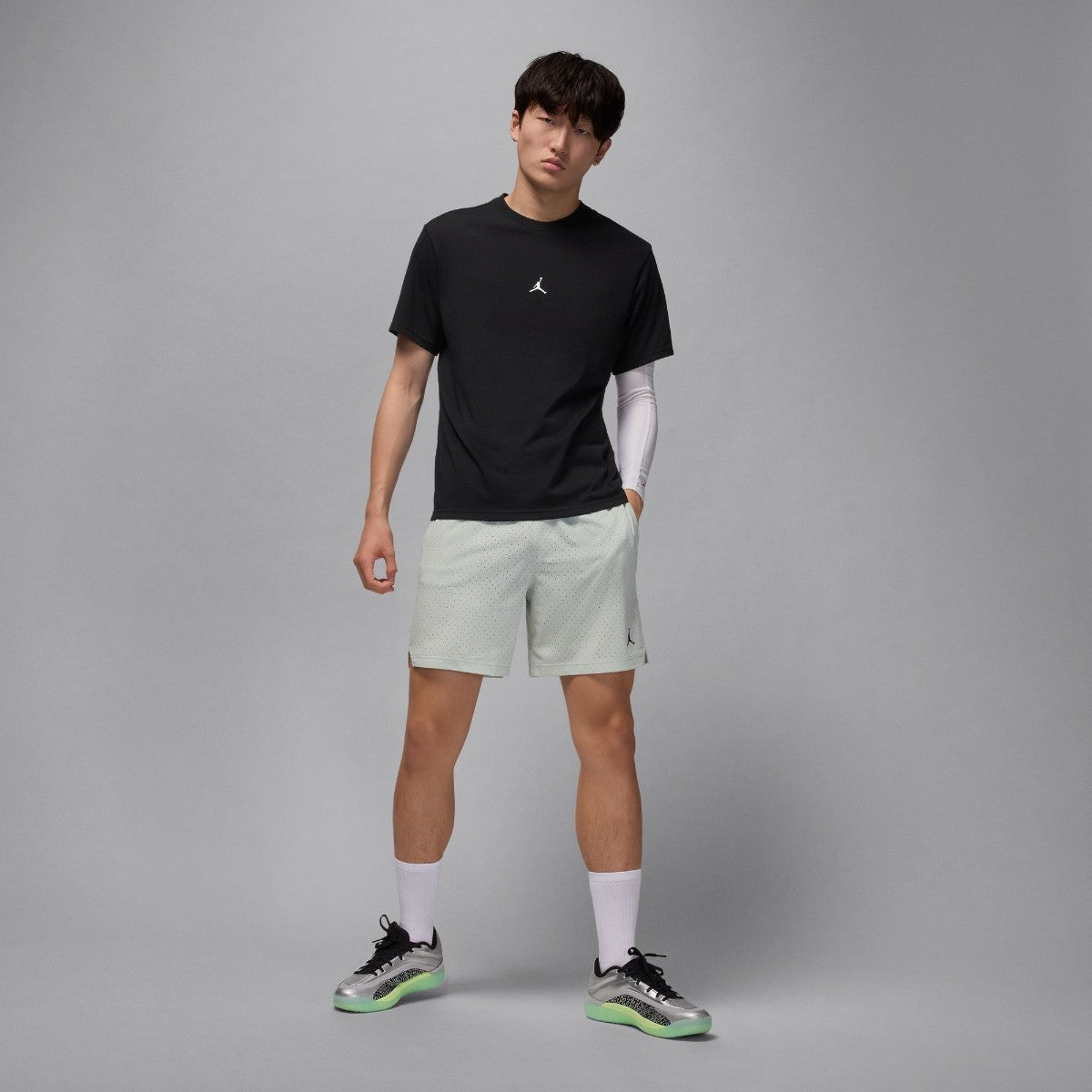 JORDAN BRAND Dri-Fit Jumpman T-Shirt ジョーダンブランド Dri-FIT ジャンプマン Tシャツ IB6757【メンズ スポーツTシャツ トレーニングウェア 吸汗速乾Tシャツ ドライTシャツ 26FW】
