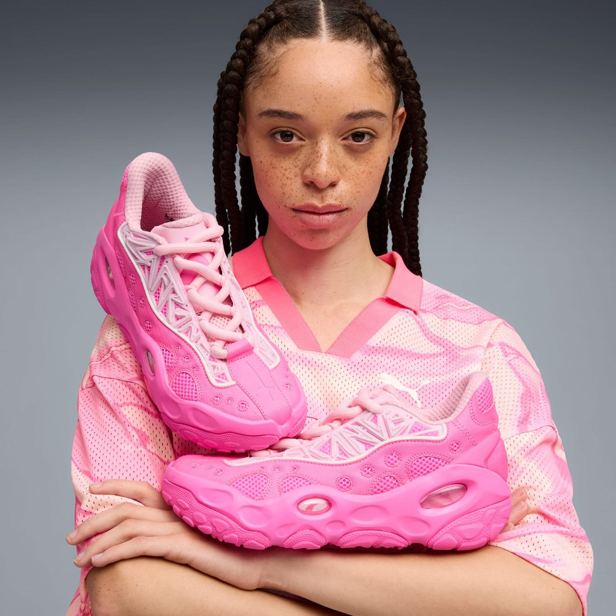 PUMA LA FRANCE RNR プーマ ラ フランス RNR 312274-01【メンズ スニーカー バスケット クッション性 通気性 アウトソール グリップ 安定感 25FW】