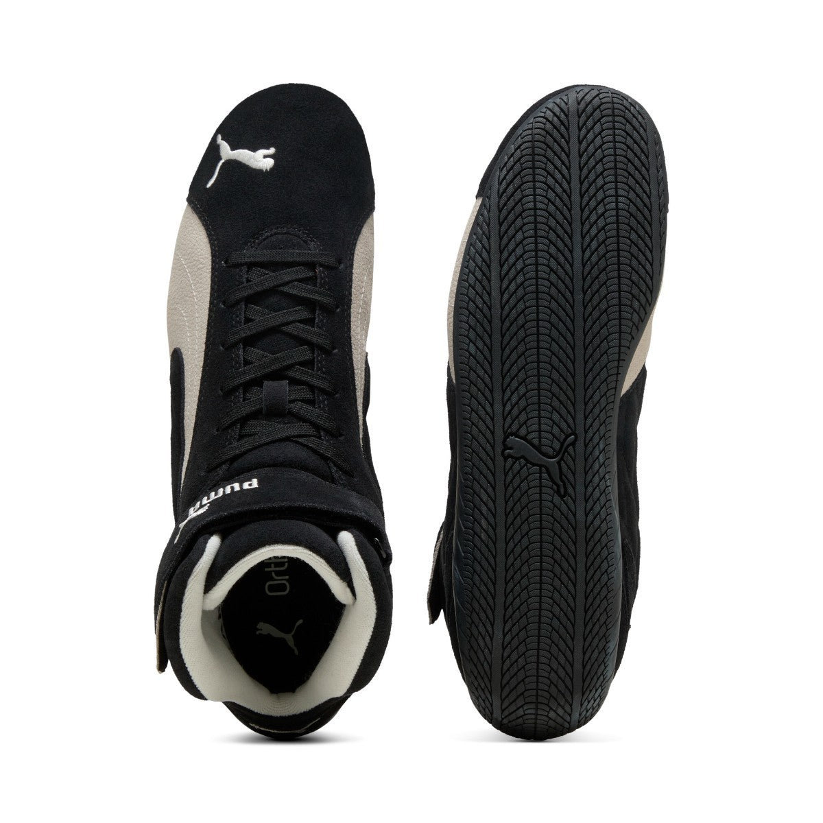 PUMA SPEEDCAT MID プーマ スピードキャット ミッド 400384-01【メンズ スニーカー ミッドカット スエード モータースポーツ 25FW】