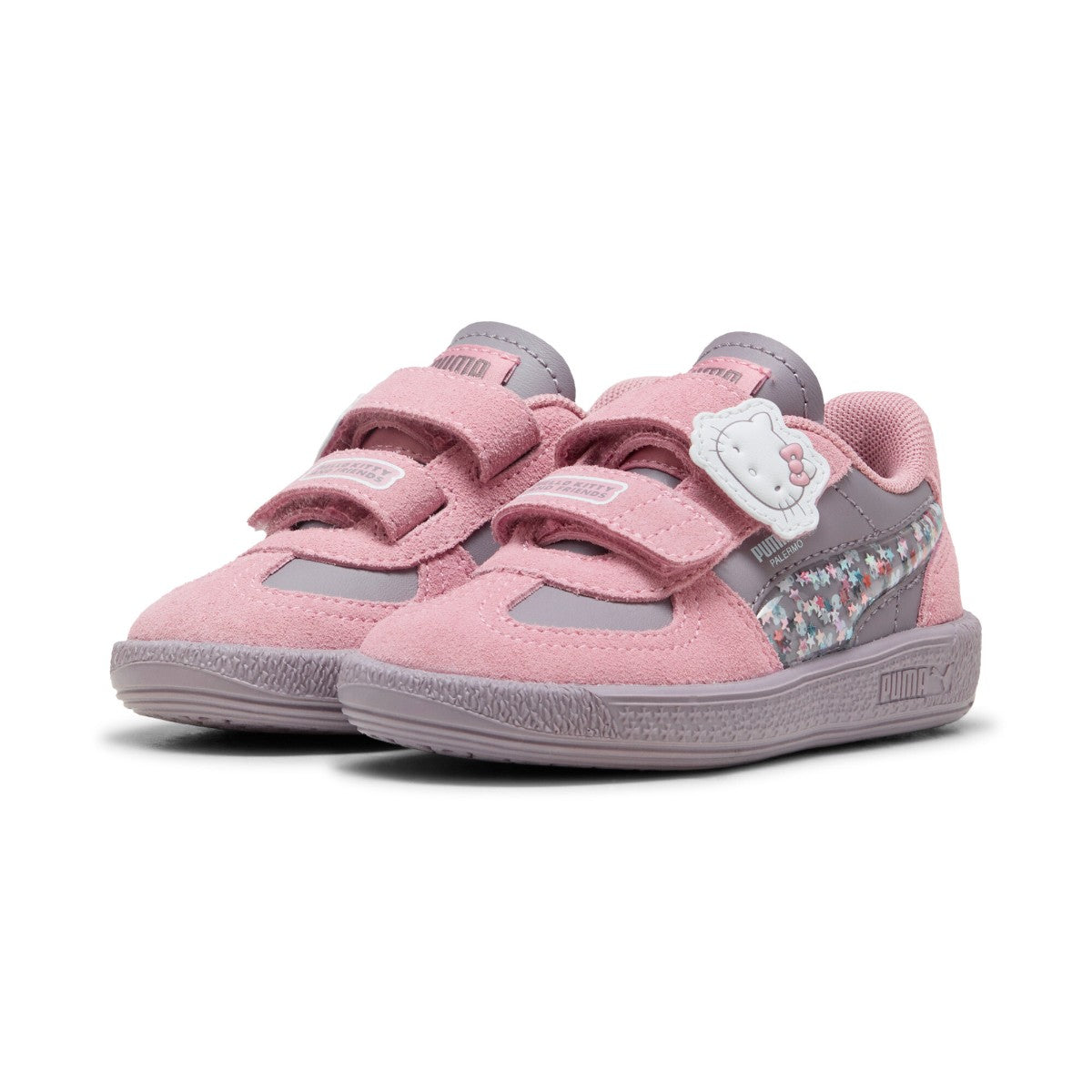 PUMA PUMA x HELLO KITTY AND FRIENDS PALERMO V プーマ PUMA x ハローキティ アンド フレンズ 2 パレルモ V 403391-01【キッズ スニーカー キッズ コラボ 限定 25FW】