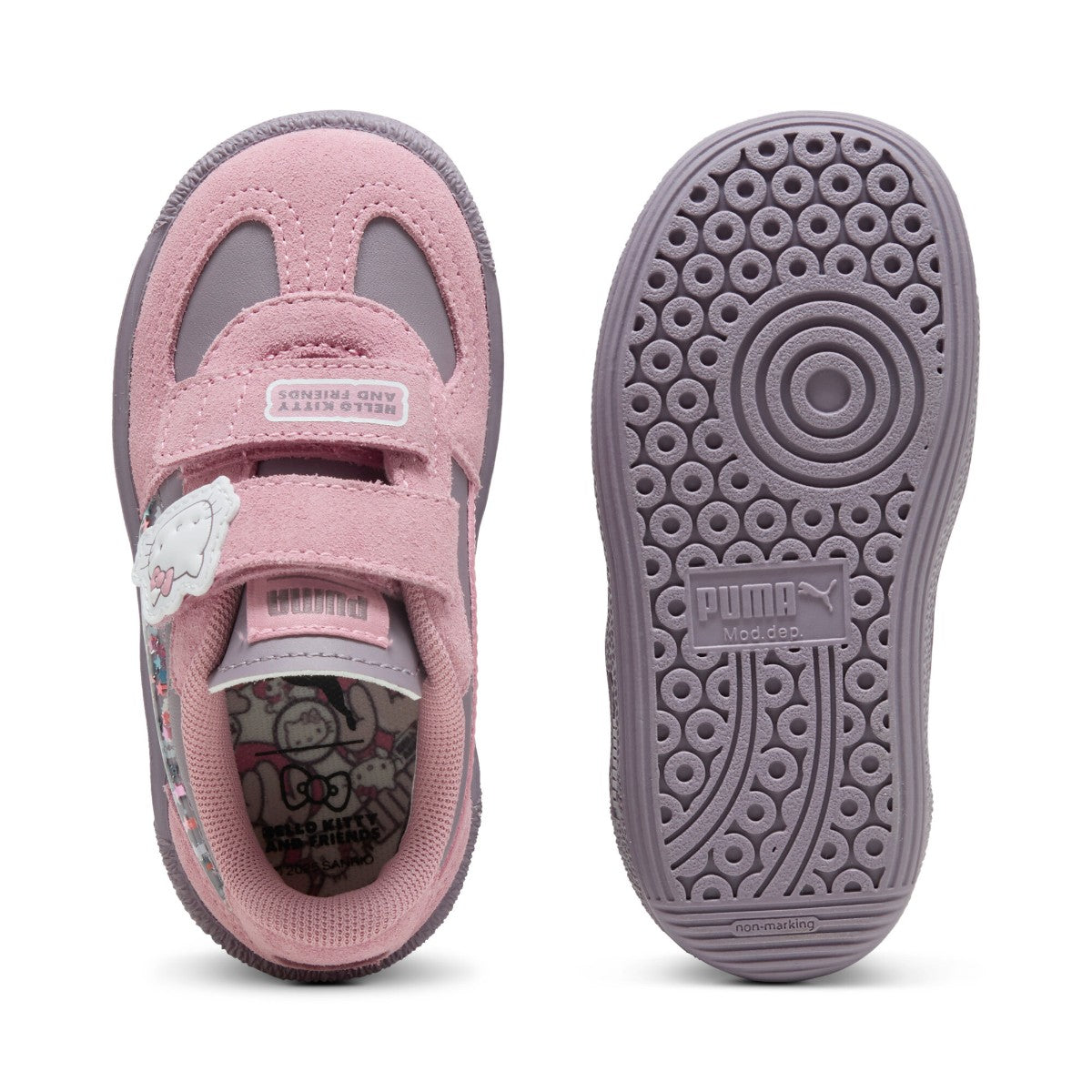 PUMA PUMA x HELLO KITTY AND FRIENDS PALERMO V プーマ PUMA x ハローキティ アンド フレンズ 2 パレルモ V 403391-01【キッズ スニーカー キッズ コラボ 限定 25FW】