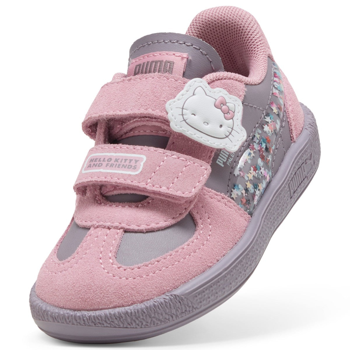 PUMA PUMA x HELLO KITTY AND FRIENDS PALERMO V プーマ PUMA x ハローキティ アンド フレンズ 2 パレルモ V 403391-01【キッズ スニーカー キッズ コラボ 限定 25FW】