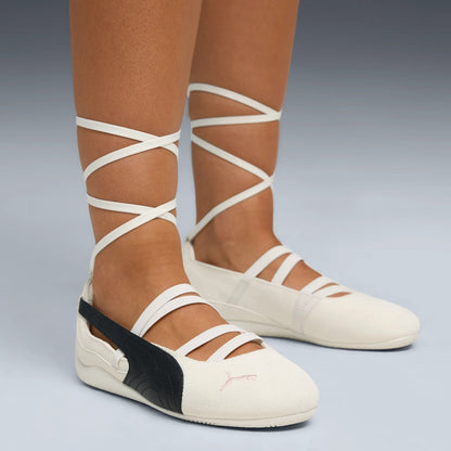 PUMA SPEEDCAT BALLET SD x ROSE プーマ スピードキャット バレエ SD x ロゼ 404395-01【レディース スニーカー シューズ ローカット フラットヒール コラボ 25FW】