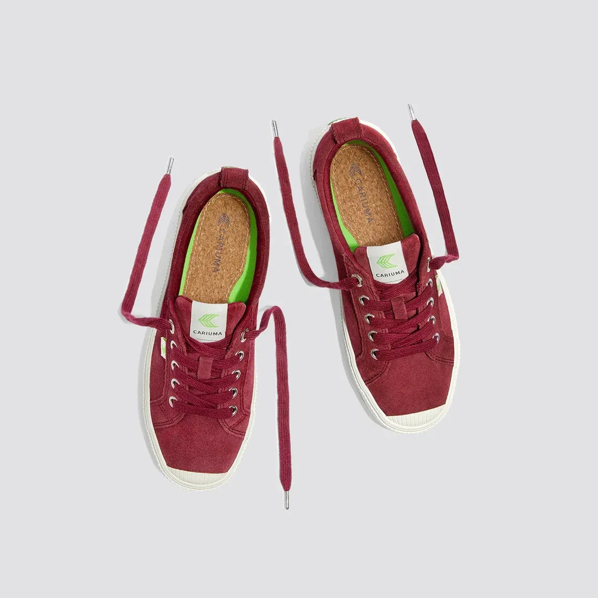 CARIUMA OCA LOW SUEDE カリウマ オカ ロー スエード 100102R54-CABERNET【レディース スニーカー スエード ローカット インソール クッション性 バルカナイズ 25FW】