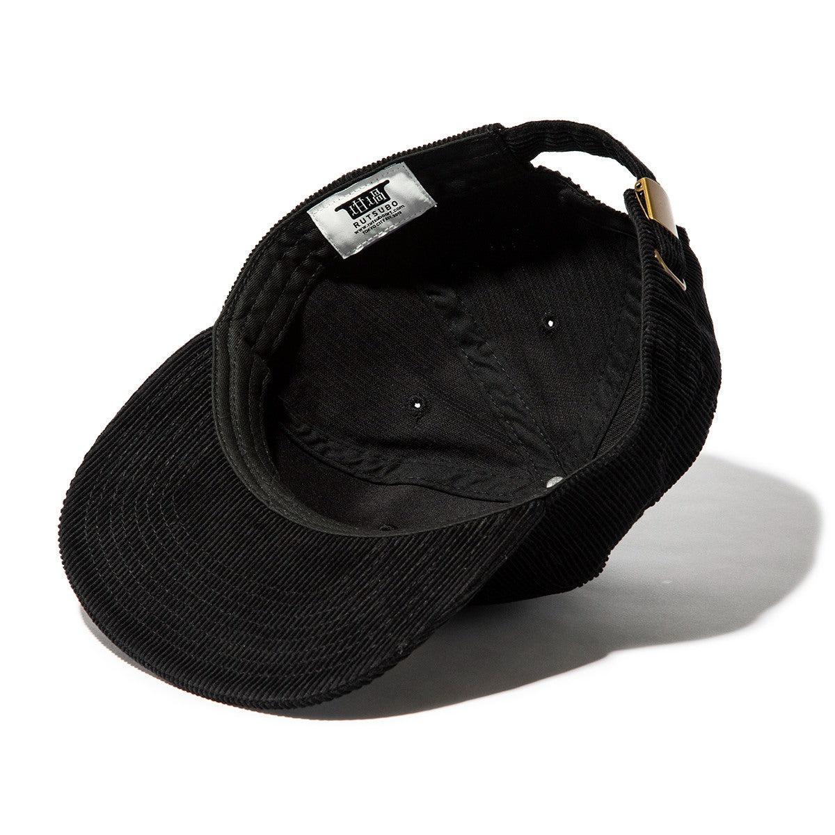 坩堝 NON 扇子 FLAT VISOR LOW CAP (RUTSUBO×YU SUDA ） RUTSUBO ノン 扇子 フラット バイザー ローキャップ R25SU-SUDA-HT【メンズ 帽子 キャップ  5パネルキャップ コーデュロイ 25SS】