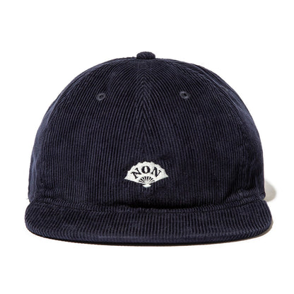坩堝 NON 扇子 FLAT VISOR LOW CAP (RUTSUBO×YU SUDA ） RUTSUBO ノン 扇子 フラット バイザー ローキャップ R25SU-SUDA-HT【メンズ 帽子 キャップ  5パネルキャップ コーデュロイ 25SS】