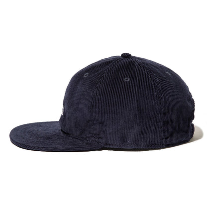 坩堝 NON 扇子 FLAT VISOR LOW CAP (RUTSUBO×YU SUDA ） RUTSUBO ノン 扇子 フラット バイザー ローキャップ R25SU-SUDA-HT【メンズ 帽子 キャップ  5パネルキャップ コーデュロイ 25SS】
