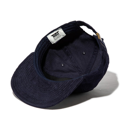坩堝 NON 扇子 FLAT VISOR LOW CAP (RUTSUBO×YU SUDA ） RUTSUBO ノン 扇子 フラット バイザー ローキャップ R25SU-SUDA-HT【メンズ 帽子 キャップ  5パネルキャップ コーデュロイ 25SS】