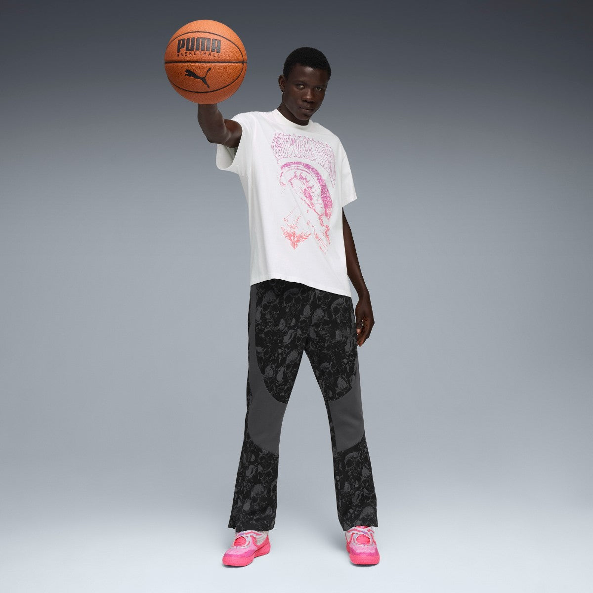 PUMA LAMELO WORLD TOUR-NAMENT TEE I プーマ ラメロ ワールド トーナメント ティー I 632372【メンズ Tシャツ 半袖 コットン オーバーサイズ グラフィック 25FW】