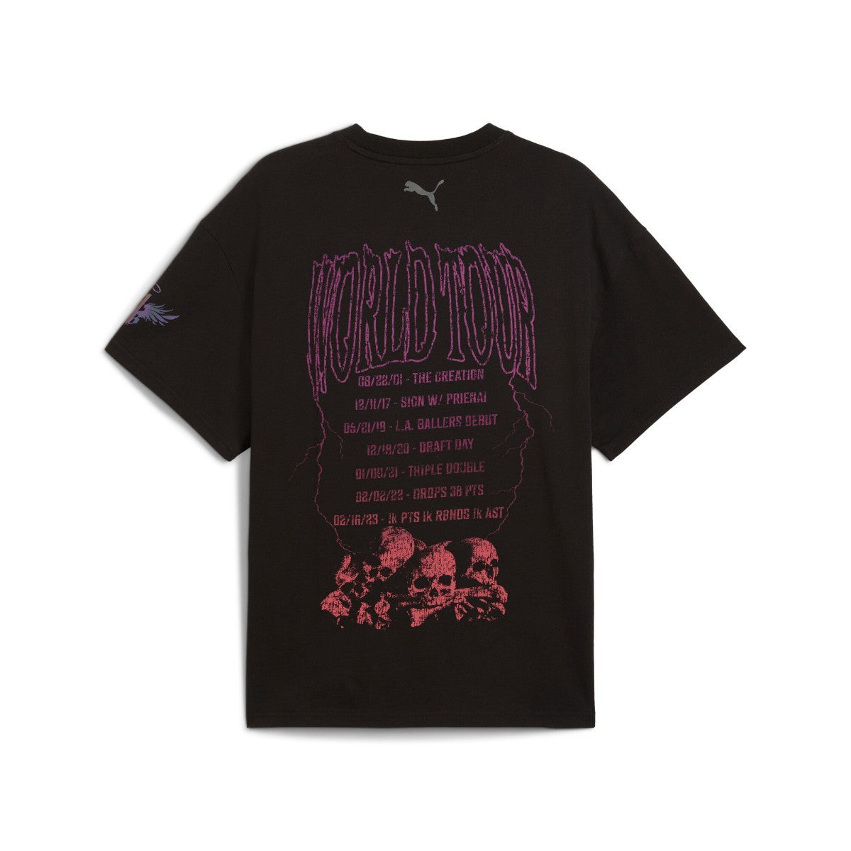 PUMA LAMELO WORLD TOUR-NAMENT TEE I プーマ ラメロ ワールド トーナメント ティー I 632372【メンズ Tシャツ 半袖 コットン オーバーサイズ グラフィック 25FW】