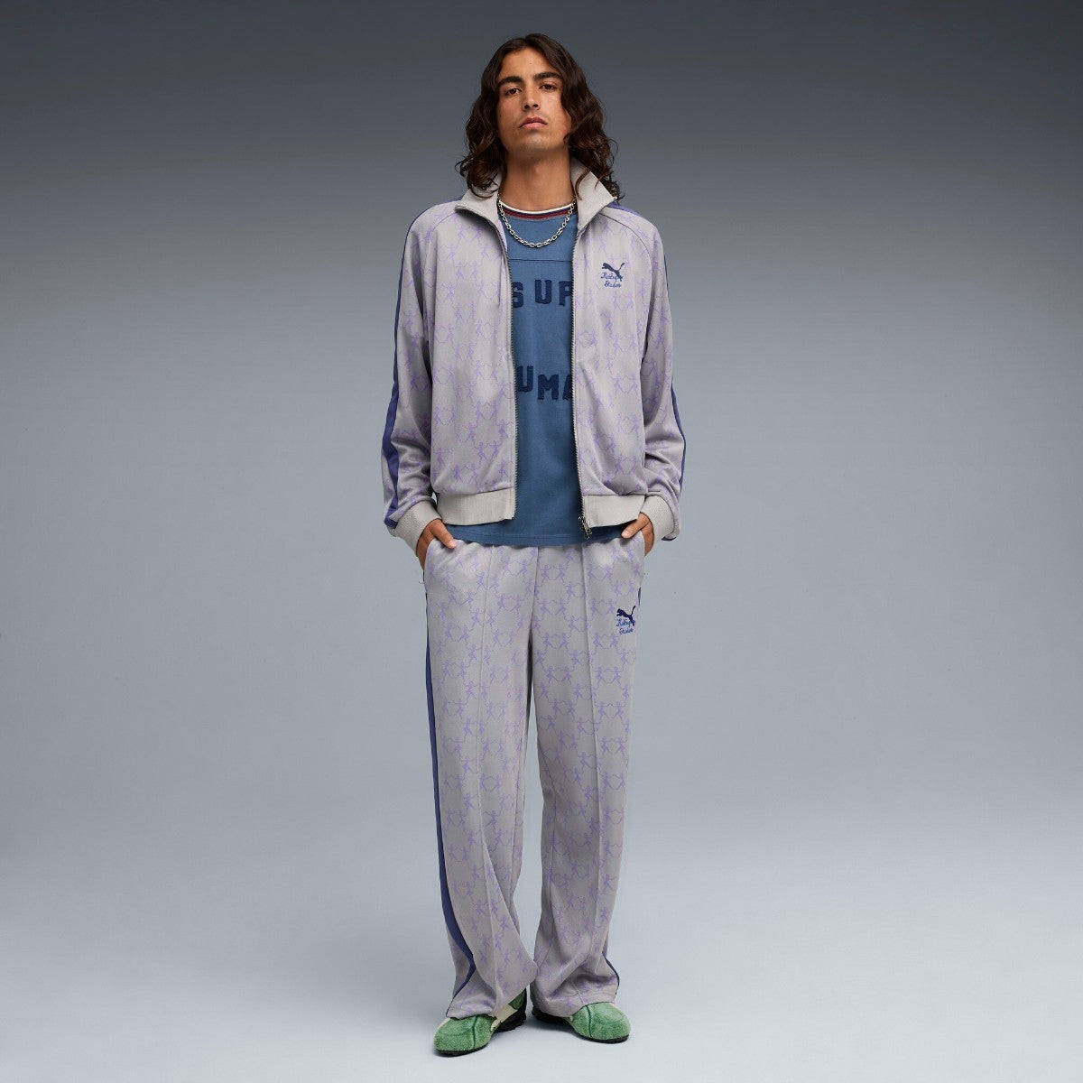 PUMA PUMA x KIDSUPER T7 PANTS プーマ プーマ x キッドスーパー T7 パンツ 632375【メンズ ボトムス パンツ リラックスシルエット  ジャカード リサイクル素材 コラボ 25FW】