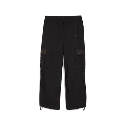 PUMA PUMA x RIPNDIP EXTREME CARGO PANTS プーマ PUMA x RIPNDIP エクストリーム カーゴパンツ 632417【メンズ カーゴパンツ ワイドパンツ リサイクル素材 ウエストコード 機能性 コラボ 25FW】