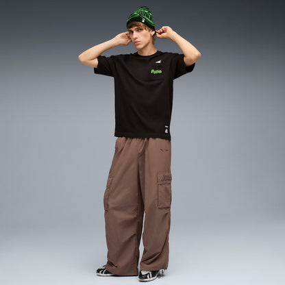 PUMA PUMA x RIPNDIP EXTREME CARGO PANTS プーマ PUMA x RIPNDIP エクストリーム カーゴパンツ 632417【メンズ カーゴパンツ ワイドパンツ リサイクル素材 ウエストコード 機能性 コラボ 25FW】