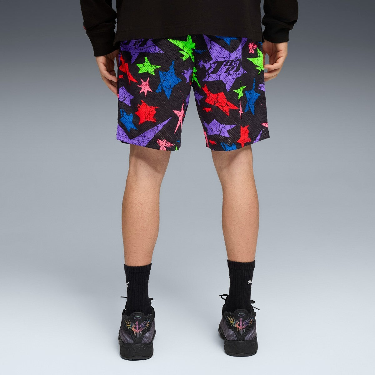 PUMA LAMELO STAR VISION AOP 7INCH SHORTS プーマ ラメロ スター ビジョン AOP 7インチ ショーツ 632436【メンズ ハーフパンツ オーバーサイズ メッシュ 25FW】