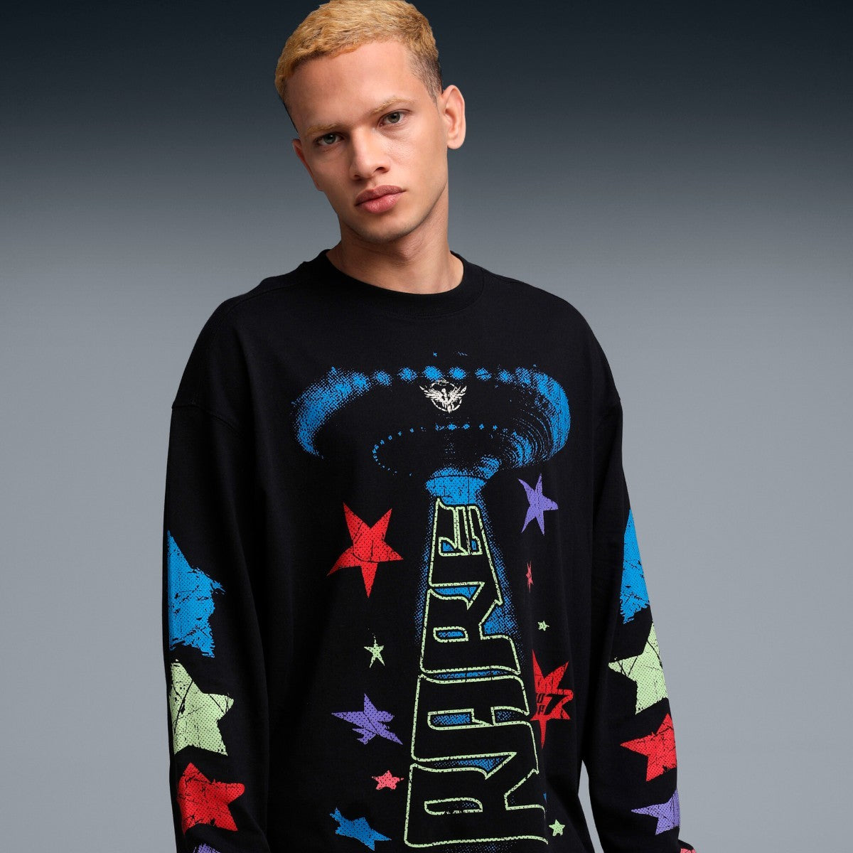 PUMA LAMELO STAR VISION LS TEE プーマ ラメロ スター ビジョン ロングスリーブ Tシャツ 632439【メンズ Tシャツ 長袖 オーバーサイズ サステナブル 25FW】