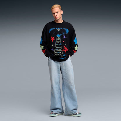 PUMA LAMELO STAR VISION LS TEE プーマ ラメロ スター ビジョン ロングスリーブ Tシャツ 632439【メンズ Tシャツ 長袖 オーバーサイズ サステナブル 25FW】