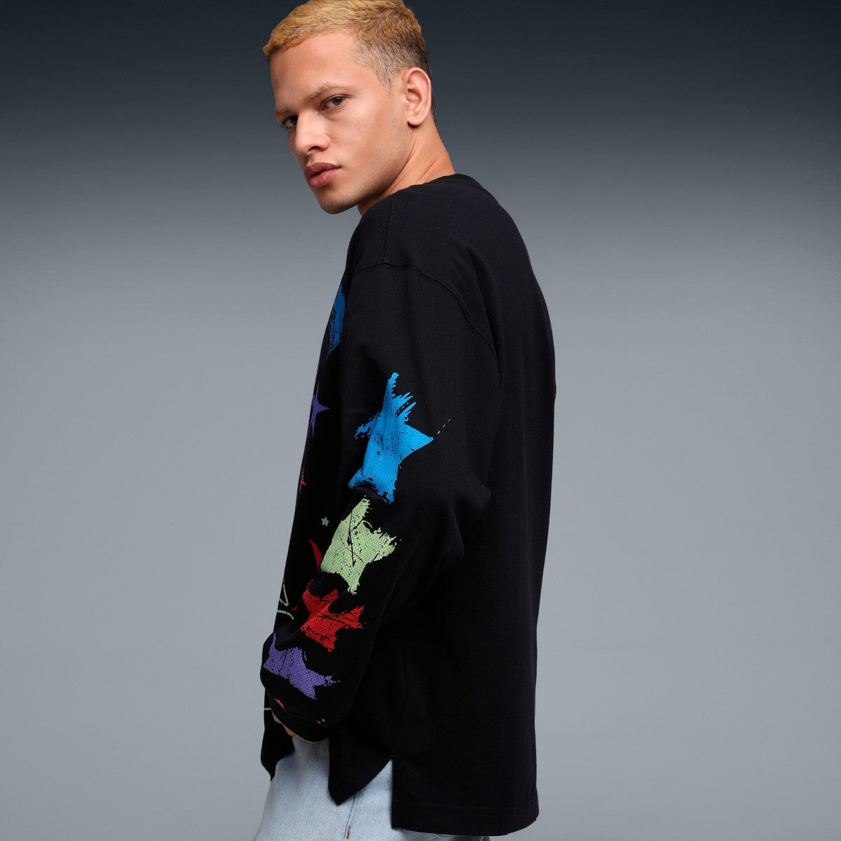 PUMA LAMELO STAR VISION LS TEE プーマ ラメロ スター ビジョン ロングスリーブ Tシャツ 632439【メンズ Tシャツ 長袖 オーバーサイズ サステナブル 25FW】