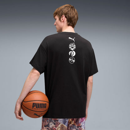 PUMA HOOPS x E.T. TEE II プーマ HOOPS x E.T. Tシャツ II 633104【メンズ Tシャツ 半袖 グラフィック 映画 コラボ 25FW】