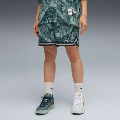 PUMA HOOPS X HARRY POTTER AOP SHORT プーマ フープス×ハリーポッター AOP ショーツ 633114-01【レディース 短パン ショーツ バスケットボールウェア コラボ 25FW】
