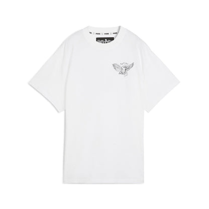 PUMA HOOPS X HARRY POTTER TEE プーマ フープス×ハリーポッター Tシャツ 633115-01【レディース 半袖Tシャツ オーバーサイズ バスケットボールウェア コラボ 25FW】