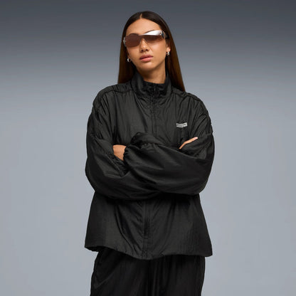 PUMA PUMA x ROSE T7 OVERSIZED TRACK JACKET WV プーマ プーマ x ロゼ T7 オーバーサイズド トラック ジャケット WV 633793【レディース トラックジャケット ジャージ リラックスフィット セットアップ可 コラボ 25FW】