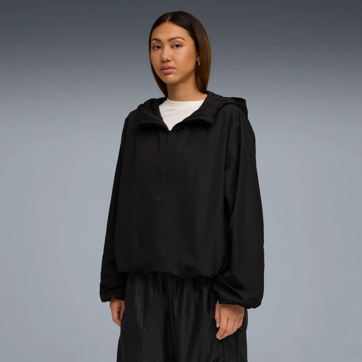 PUMA PUMA x ROSE OVERSIZED HALF-ZIP PADDED JACKET プーマ プーマ x ロゼ オーバーサイズド ハーフジップ パデッド ジャケット 633797【レディース アウター ジャケット ハーフジップ コラボ 25FW】