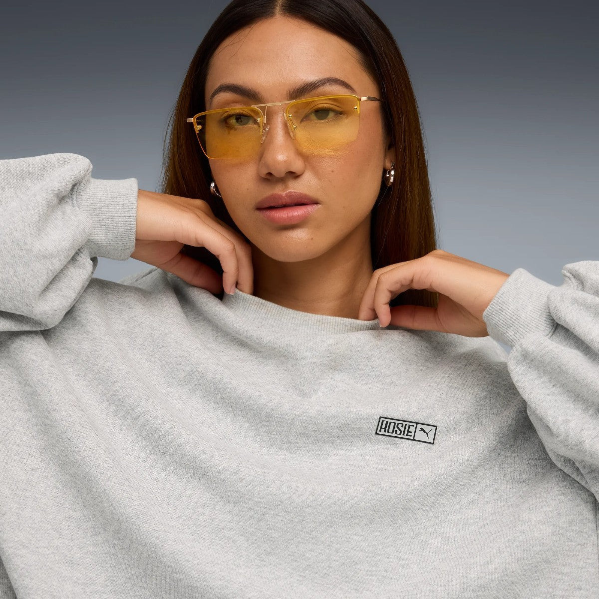 PUMA PUMA x ROSE OVERSIZED CREW TR プーマ プーマ x ロゼ オーバーサイズド クルー TR 633803【レディース トップス クルーネック コラボ 25FW】