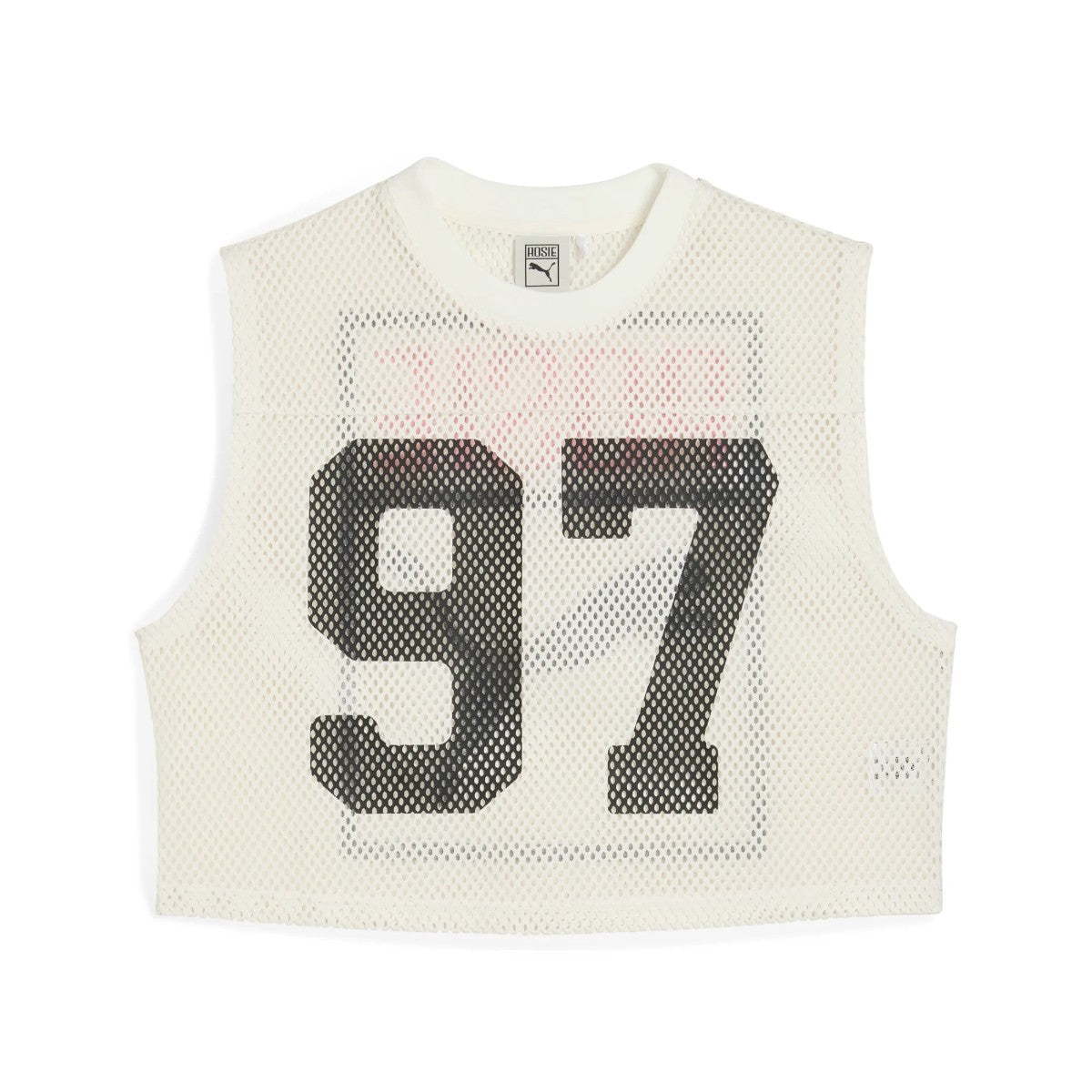 PUMA PUMA x ROSE RELAXED MESH TOP プーマ プーマ x ロゼ リラックスド メッシュ トップ 633804【レディース トップス メッシュ レイヤード ナンバリング コラボ 25FW】