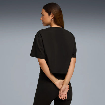 PUMA PUMA x ROSE RELAXED TEE プーマ プーマ x ロゼ リラックスド Tシャツ 633806【レディース Tシャツ 半袖 リラックスシルエット ロゴ コラボ 25FW】