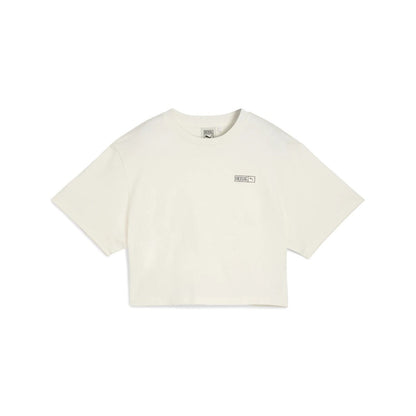 PUMA PUMA x ROSE RELAXED TEE プーマ プーマ x ロゼ リラックスド Tシャツ 633806【レディース Tシャツ 半袖 リラックスシルエット ロゴ コラボ 25FW】