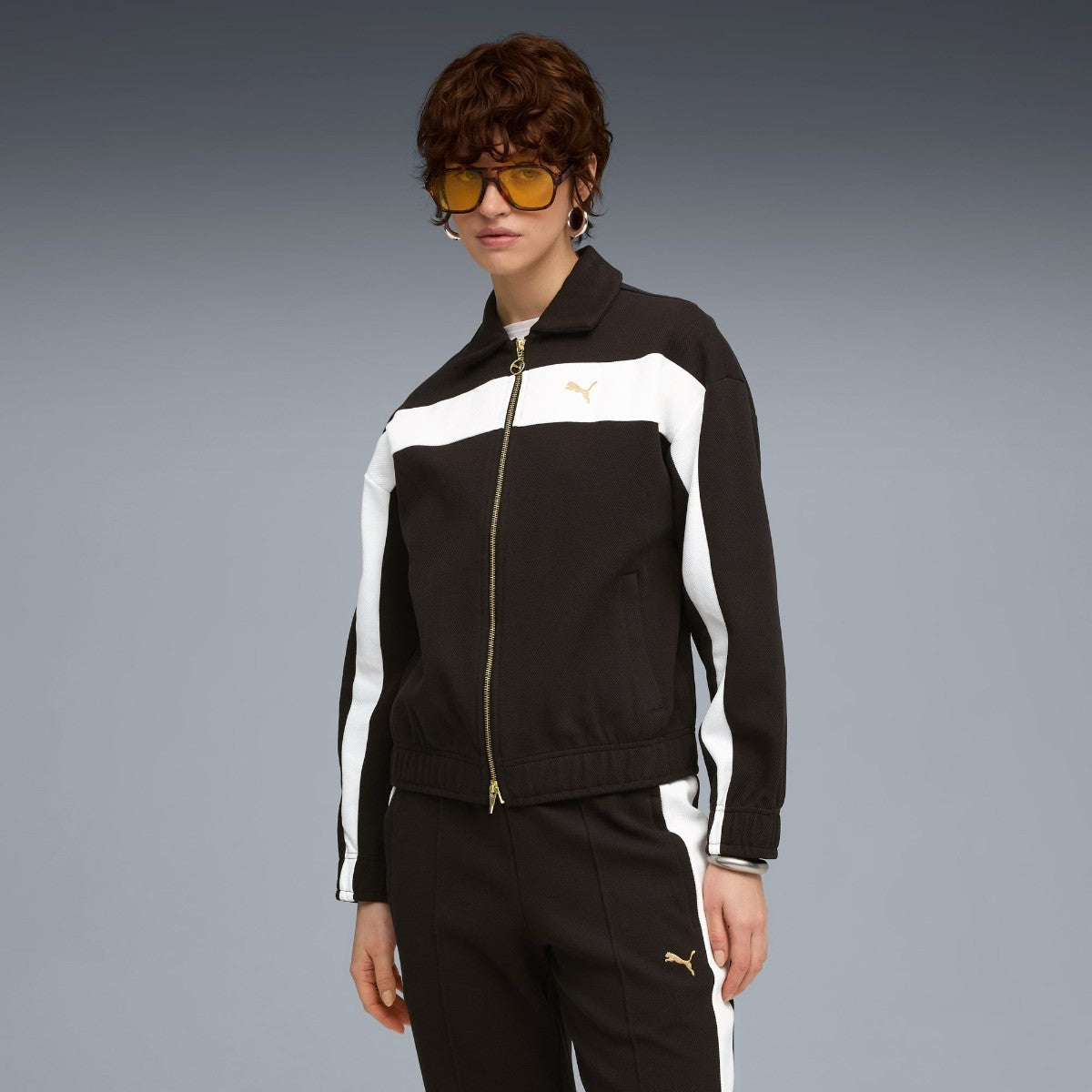 PUMA T7 RELAXED TRACK JACKET プーマ T7 リラックスド トラック ジャケット 633960【レディース トラックジャケット ジャージ ストリート スポーツファッション リラックスフィット 25FW】
