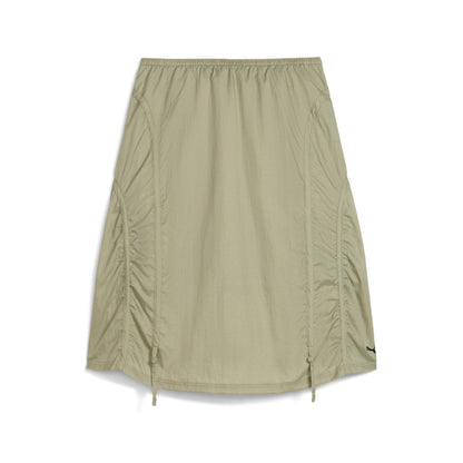 PUMA DARE TO WOVEN MIDI SKIRT プーマ DARE TO ウーブン ミディ スカート 633976【レディース スカート レギュラーフィット リップストップ ロング丈 リサイクル素材 25FW】