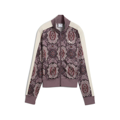 PUMA T7 VINTAGE PREP AOP TRACK JACKET PT プーマ T7 ヴィンテージ プレップ オールオーバープリント トラック ジャケット PT 634475【レディース トラックジャケット クラシック 総柄 25FW】