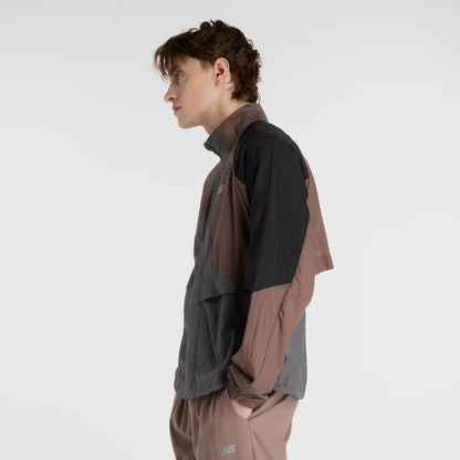 New Balance Better Run Water Resistant Jacket ニューバランス ベター ラン ウォーター レジスタント ジャケット MO53206【メンズ 撥水ジャケット 軽量ナイロン ベンチレーション 機能性ウェア アウトドア対応 25FW】