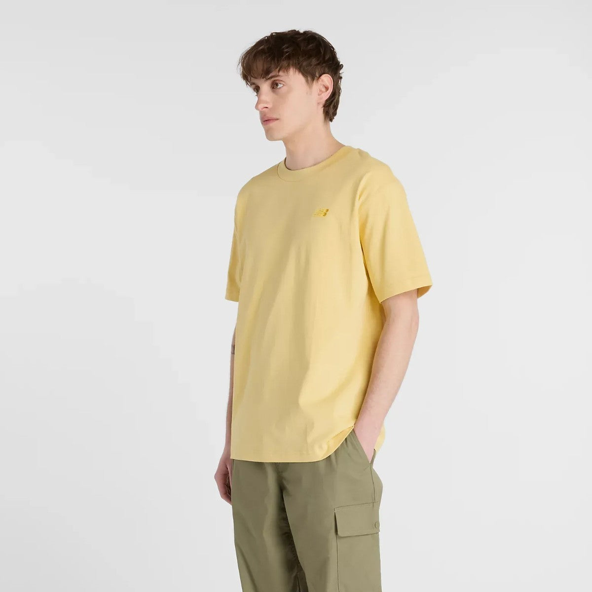 New Balance Athletics Cotton T-Shirt ニューバランス アスレチックス コットン Tシャツ MT41533【メンズ 半袖Tシャツ コットン素材 リラックスフィット 刺繍ロゴ 25FW】