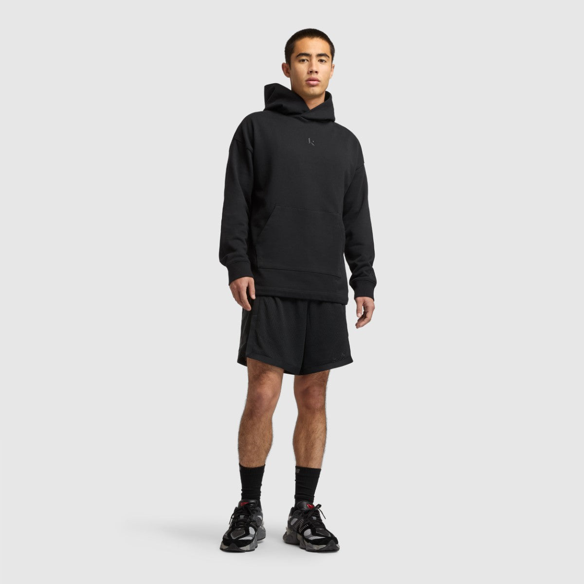 New Balance Klutch Men's Fleece Hoodie ニューバランス クラッチ フリース フーディ MT51610【メンズ フリース フレンチテリー オーバーサイズフィット ロゴ コラボ 25FW】