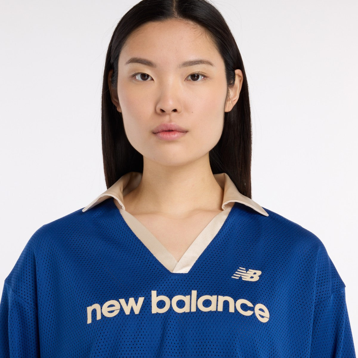 New Balance Mesh Jersey Long Sleeve ニューバランス メッシュ ジャージー ロングスリーブ WT53530【レディース 長袖Tシャツ スポーツウェア メッシュトップス レディース トレーニング 通気性 25FW】