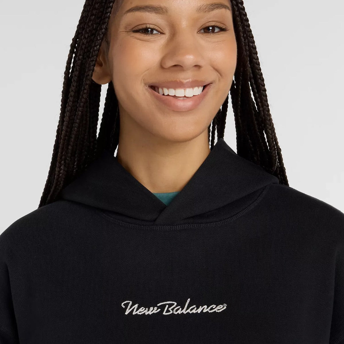 New Balance Athletics Script Hoodie ニューバランス アスレチックス スクリプト フーディー WT53906【レディース フーディ スウェット コットン グラフィック 刺繍 カジュアル 25FW】